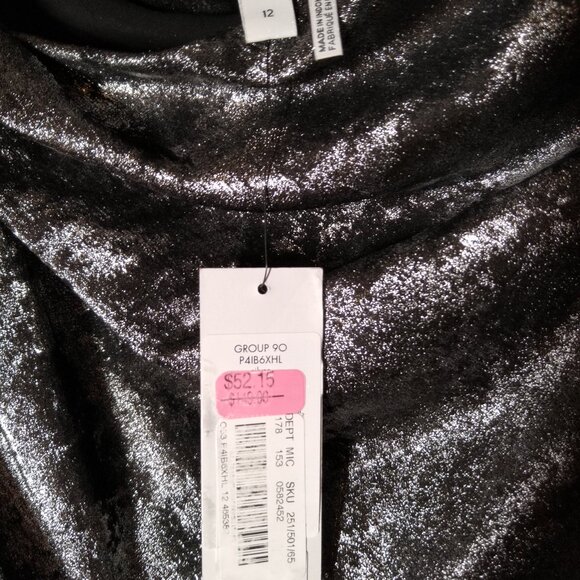 NWT! DKNY Dress ONLY $69!RETAIL $149!Jacquard Sleeveless Abstract Jacquard Sz 12 - Picture 4 of 7